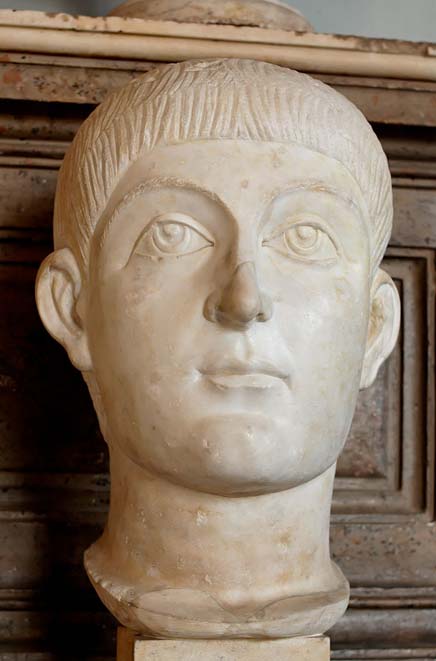 Busto de mármol, posiblemente del emperador Valente (Public Domain)