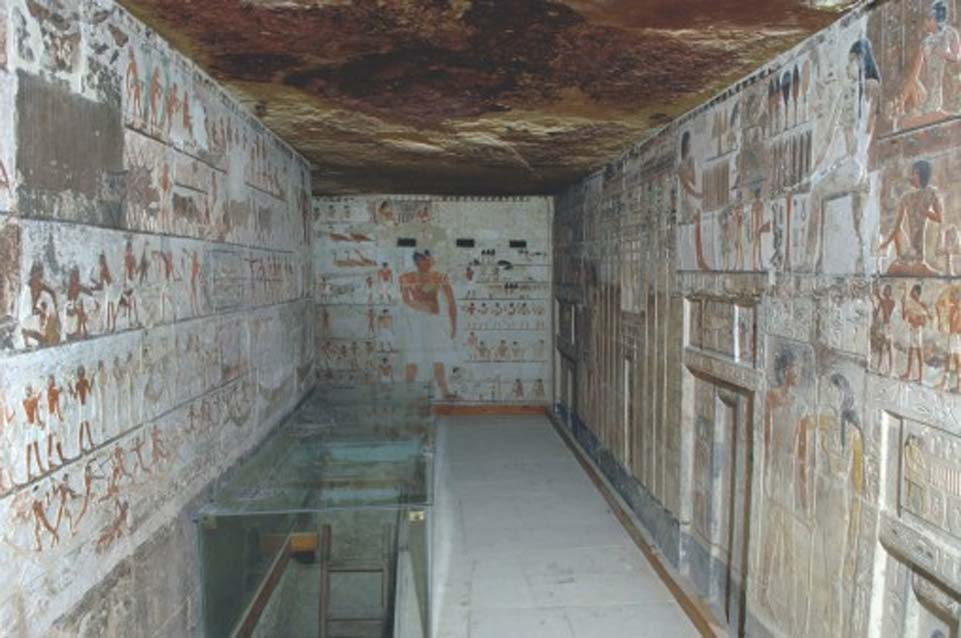 Saqqara, capilla de Kahai y su familia, Dinastía V, (2420 a. C. – 2389 a. C.). (Ms. Effy Alexakis/Macquarie University Ancient Cultures Research Centre)