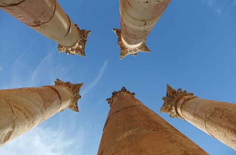 Columnas corintias en las ruinas de Gerasa, la actual Jerash. (CC BY 2.0)