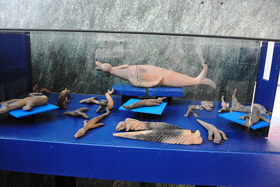 Algunas de las figuritas de Acámbaro se asemejan a reptiles o criaturas marinas. (CC BY SA 3.0)