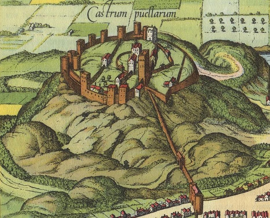 Detalle de una ilustración de Edimburgo, imagen digitalizada a partir de una reproducción del ‘Civitates Orbis terrarum’, c.1581. (Public Domain)