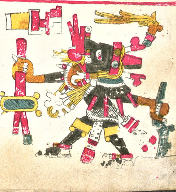 Ilustración del dios del viento Ehécatl-Quetzalcóatl, una de las deidades descritas en el Códice Borgia. (Public Domain)