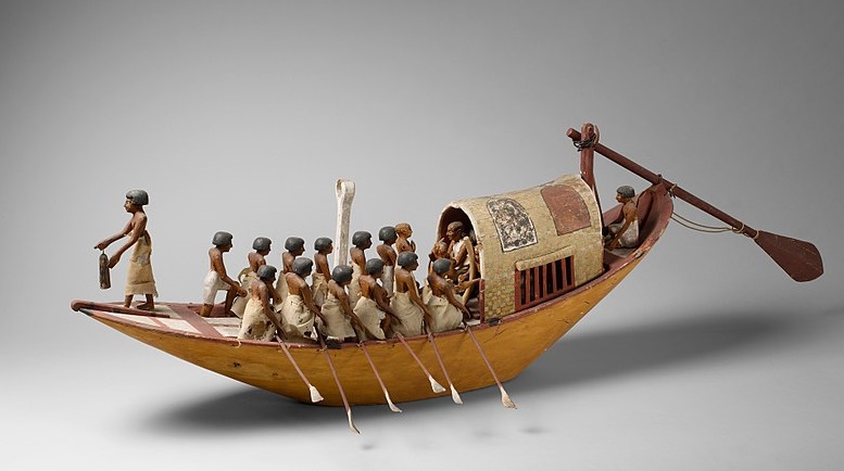 Embarcación a remo del antiguo Egipto. (CC0)