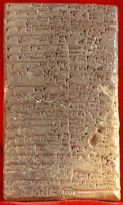 Tablilla sumeria con escritura cuneiforme, uno de los múltiples métodos de escritura de la antigüedad. (Biblioteca del Congreso de los Estados Unidos de América)