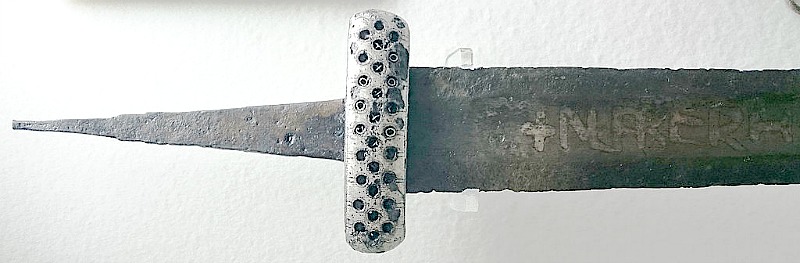 Una de las tres espadas Ulfberht halladas en el territorio de los búlgaros del Volga. Museo de Historia de Kazán, Tatarstán, Rusia. (Dbachmann/CC BY-SA 4.0)