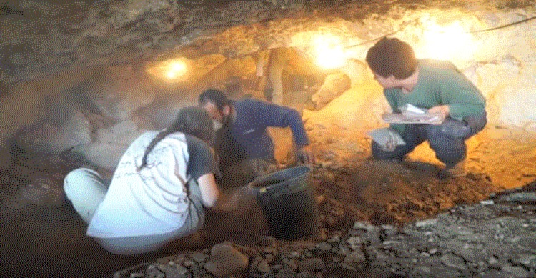 Arqueólogos y especialistas realizando trabajo de campo en las cuevas de la ruta del mar Muerto. (Fotografía: La Gran Época/ Autoridad de Antigüedades de Israel)