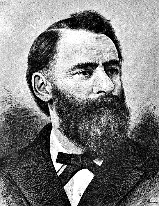 Frederic Ward Putnam. Retrato de autor desconocido realizado en 1886. (Dominio público)