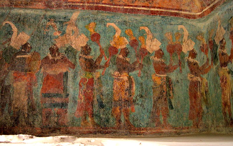 Frescos de la Estructura 1 de Bonampak. (© 2004 Jacob Rus/CC BY-SA 2.0)