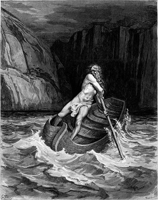 Caronte, ilustración de Gustav Doré para la ‘Divina Comedia’ de Dante. (Wikimedia Commons)