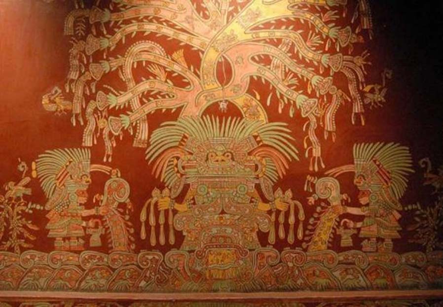 En este mural podemos observar a la que ha sido identificada como Gran Diosa de Teotihuacán. (CC BY 2.0)