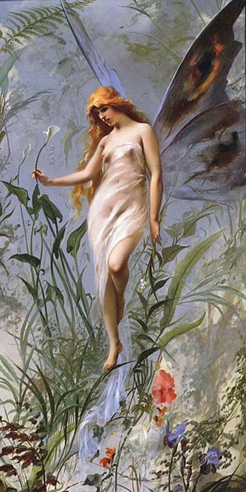 ‘Lily Fairy’ (‘El hada del lirio’), óleo de Luis Ricardo Falero (1888). (Public Domain)