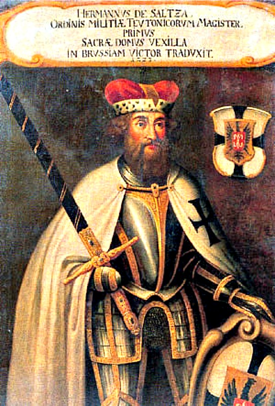 Retrato anónimo de Hermann von Salza, cuarto Gran Maestre de los Caballeros Teutónicos entre 1209 y 1239. (Public Domain)