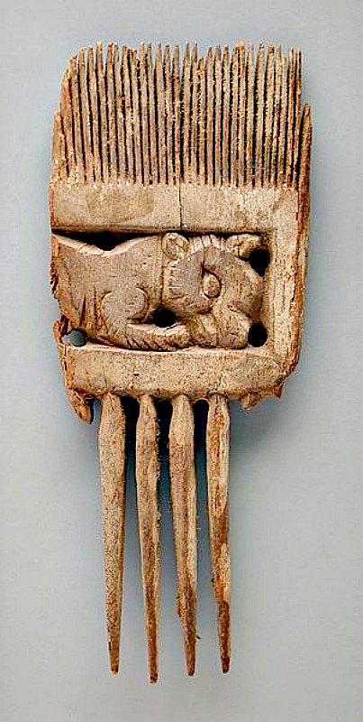 Los utensilios ornamentados de este tipo suelen estar decorados con formas geométricas, zoomorfas y antropomorfas. Museo de Arte de Los Ángeles. (Public Domain)