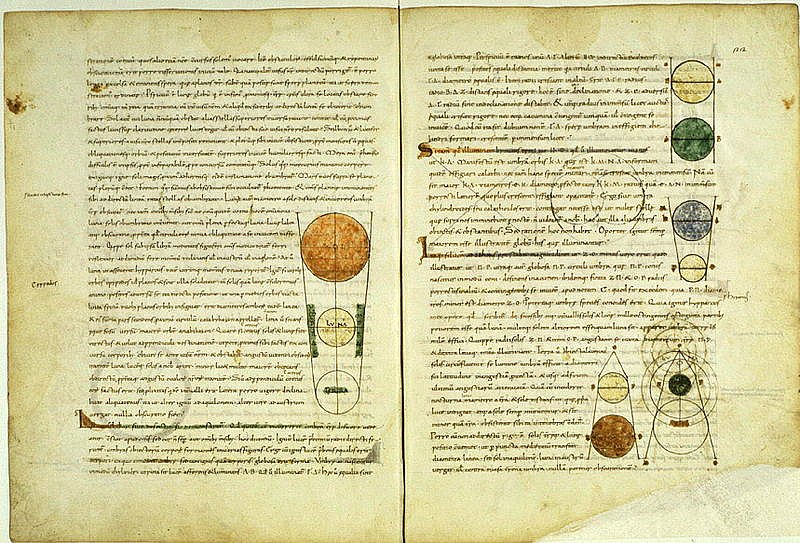 Manuscrito medieval de una traducción al latín del Timeo de Platón realizada por Calcidio. Biblioteca Vaticana (Public Domain)