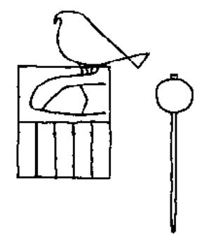 Marca de arcilla con el nombre del faraón Escorpión II (Dietrich Wildung). (GFDL)