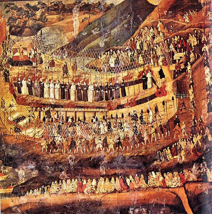 Mártires cristianos de Nagasaki (Japón), siglo XVII. (Public Domain)