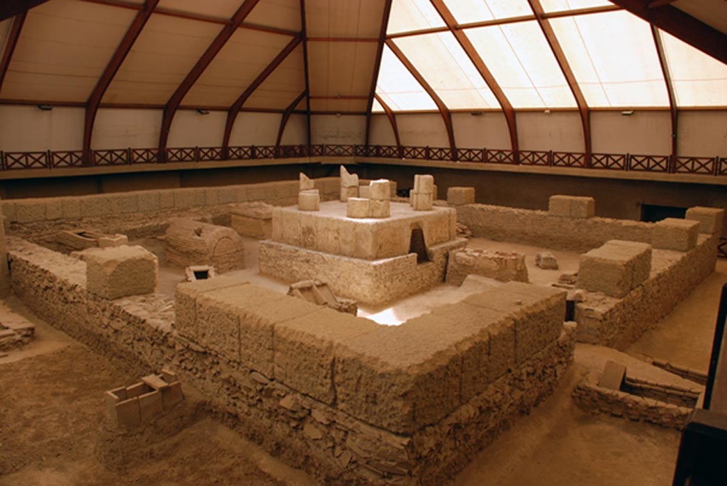Ruinas de un antiguo mausoleo hallado en Viminacium (Public Domain)