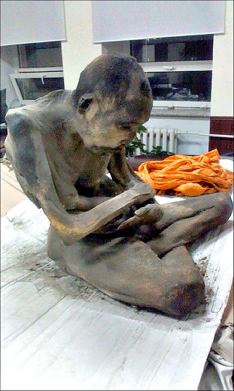 Según sus seguidores, esta extraña momia sigue viva. (Fotografía: Siberian Times)