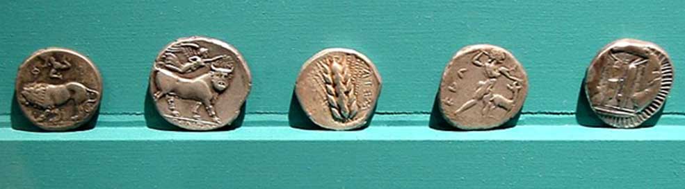 Monedas procedentes de Magna Grecia. (CC BY SA 2.5)
