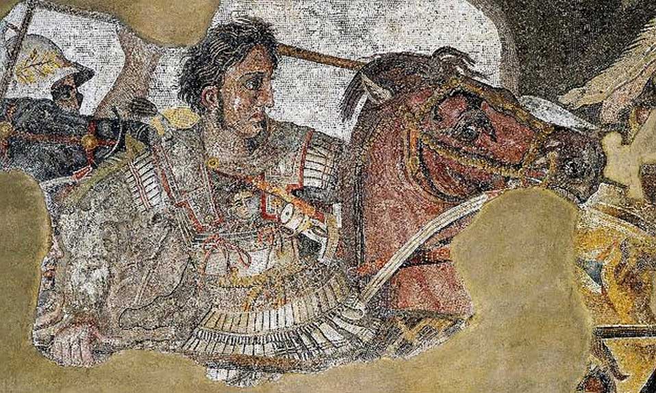 Alejandro Magno: detalle del Mosaico de Issos, Pompeya. (Public Domain)