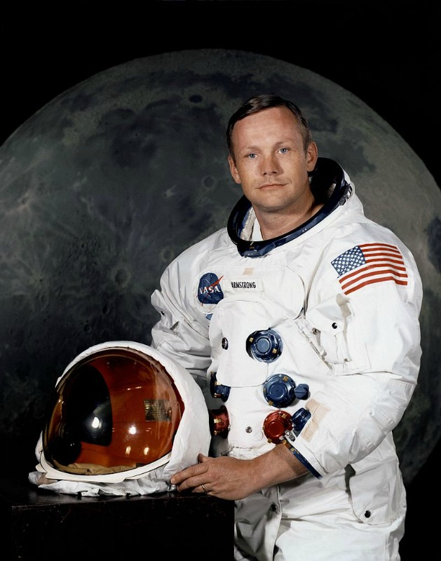 Neil Armstrong en julio de 1969. (Public Domain).