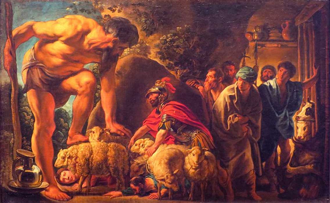  ‘Odiseo en la cueva de Polifemo’, óleo de Jacob Jordaens. (Public Domain)