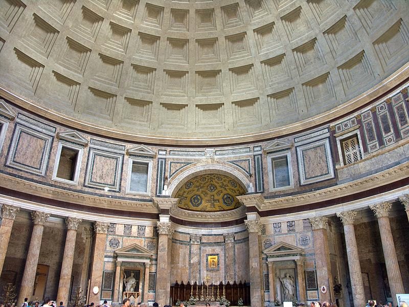 Interior del panteón de Roma (Jean-Christophe BENOIST/GNU Free)