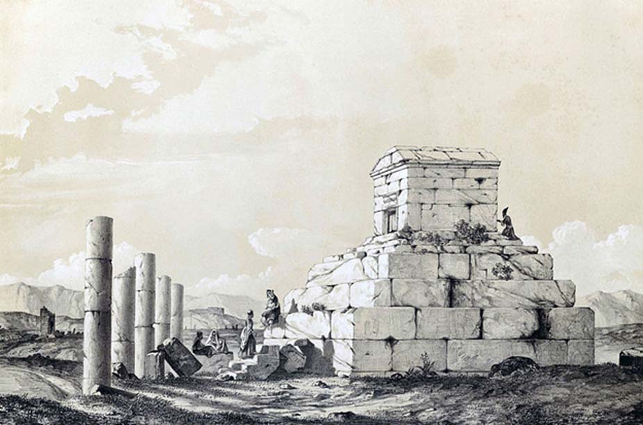 ‘Pasargada’, Eugène Flandin, 1840. (Public Domain)