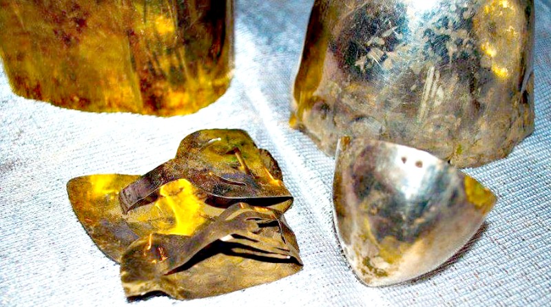 Algunas de las piezas recuperadas en las faldas del cerro Ilucán, ubicado en Cutervo, departamento de Cajamarca, en la sierra norte de Perú. (Fotografía: Arqueología del Perú).
