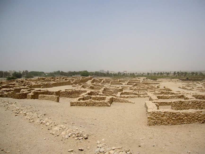 Ruinas del templo de Saar, datado en la época Dilmún de la historia de Bahréin. (Public Domain)