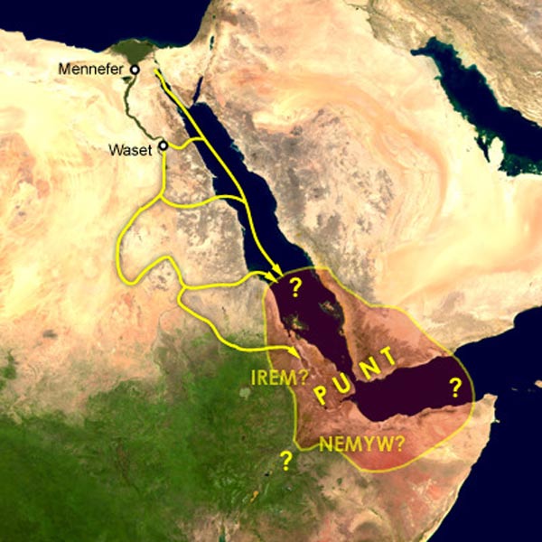 El Mar Rojo y sus rutas comerciales habituales por tierra y mar desde el antiguo Egipto. (Public Domain)