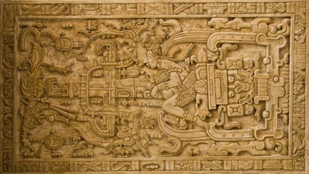La magnífica tapa del sarcófago de Pakal. (Asaf Braverman / Flickr) 