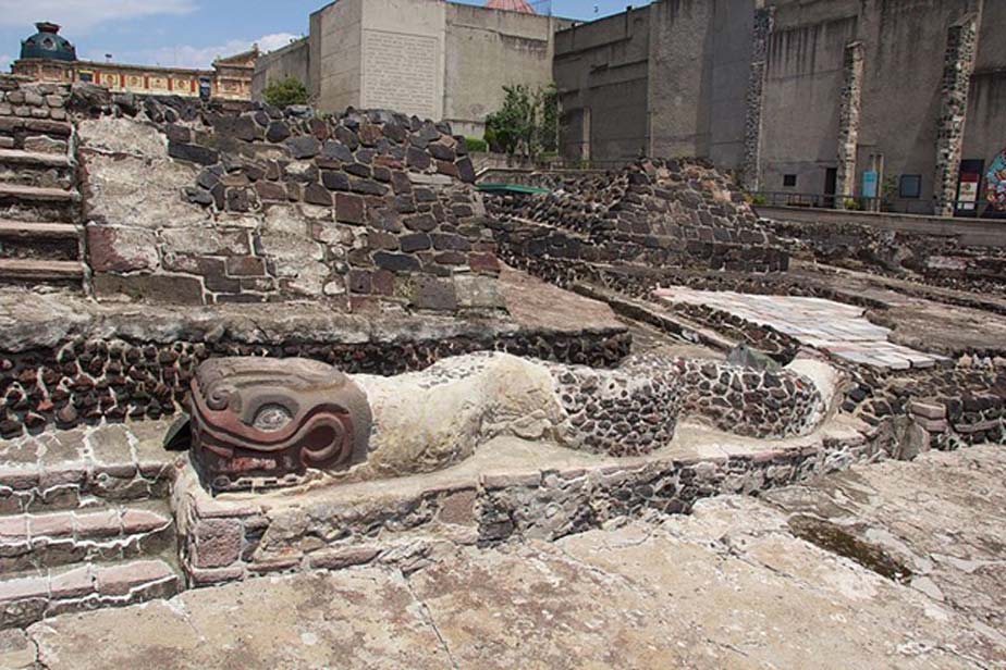 Ruinas del Templo Mayor de Ciudad de México excavadas con anterioridad (CC BY-SA 4.0)