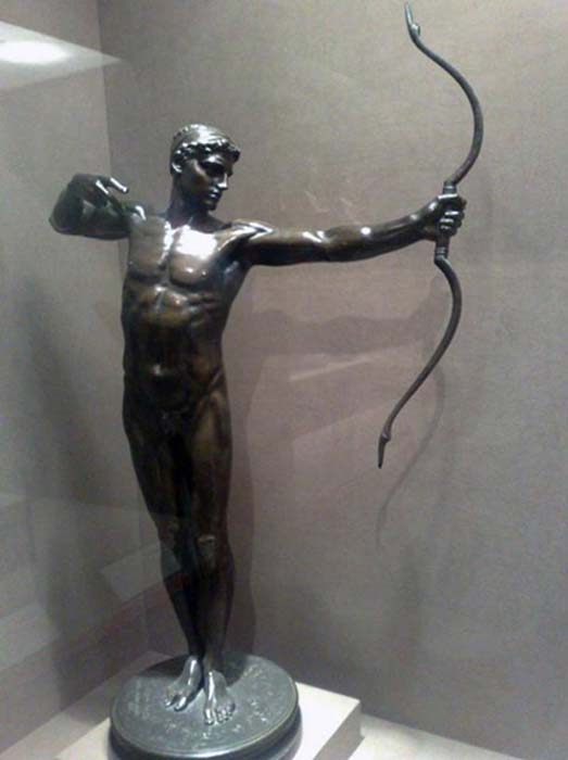 Estatua de bronce que representa al legendario arquero Teucro, fundador de la Salamina chipriota según Homero. (CC BY SA 2.5)