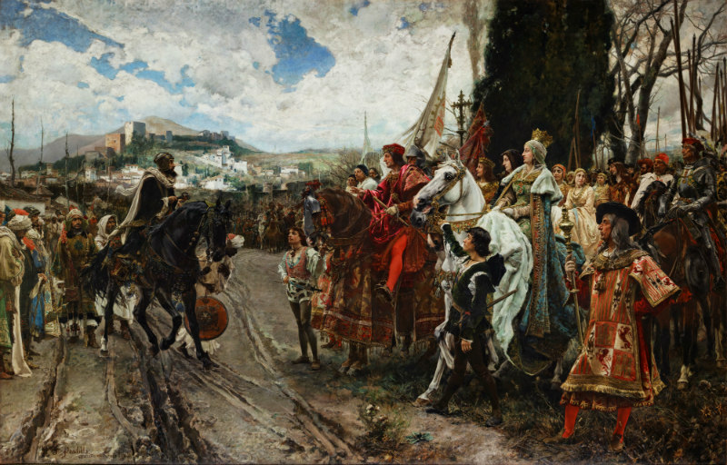 ‘La rendición de Granada’ (1882), óleo sobre lienzo de Francisco Pradilla (Dominio público)