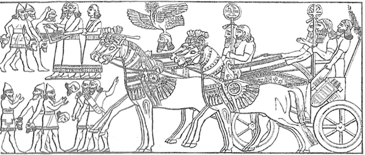 Tropas asirias regresan a casa tras la victoria. (Public Domain)
