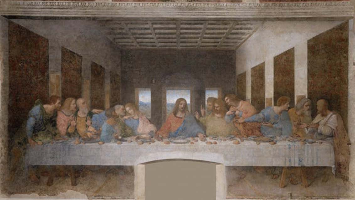 Las ropas que vestía Jesús probablemente eran muy diferentes de las que podemos ver en la ‘Última Cena’ de Leonardo da Vinci. (Dominio público)