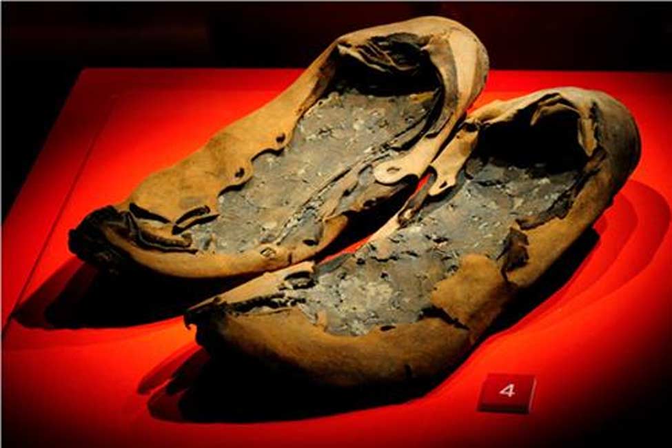 Zapatos romanos hallados en Vindolanda. (Fotografía: Vindolanda Trust)
