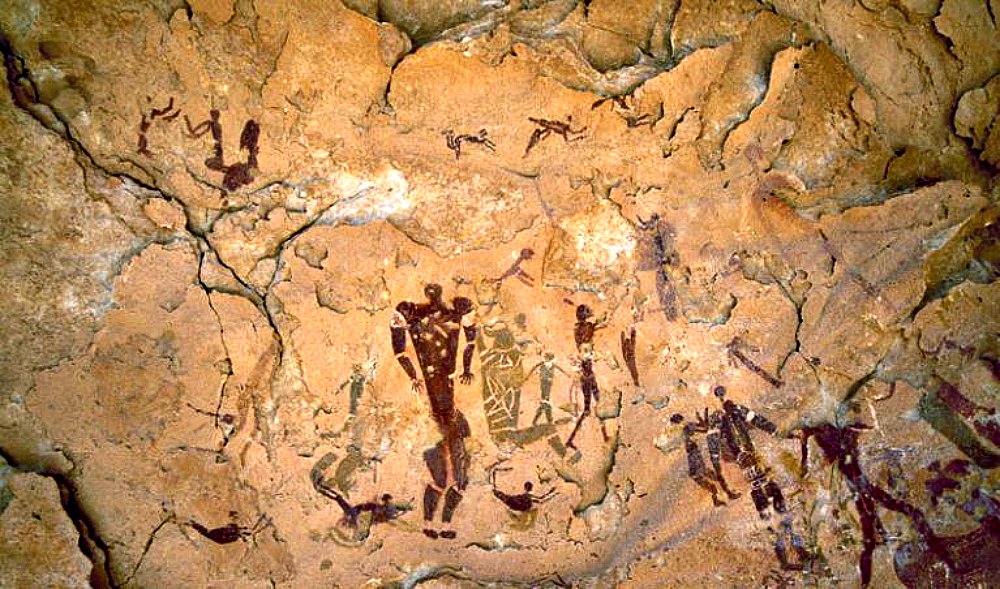 Portada - Pintura rupestre de Wadi Sura, Egipto. (Fotografía: La Gran Época/TARA)