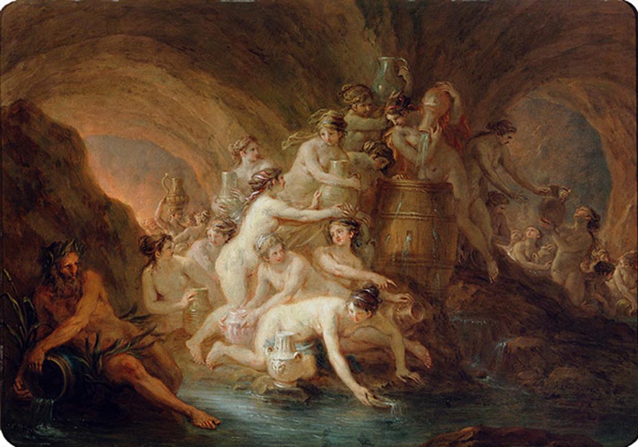 Portada - ‘El castigo de las Danaides’ (1785), óleo de Martin Johann Schmidt. (Public Domain)
