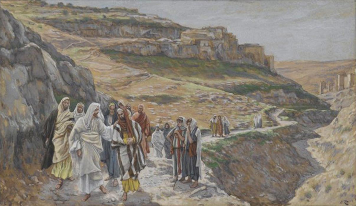 Portada - ‘Jesús conversa con sus discípulos’ (1886-1894) acuarela opaca sobre pergamino gris, James Tissot. (Public Domain)