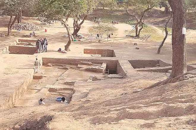 Portada - La capital de la dinastÃ­a Vakataka excavada en Nagpur. Fuente: IE/Financial Express