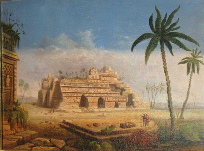 Portada - Ruinas mayas, Yucatán (1848), óleo de Robert S. Duncanson. (Public Domain)