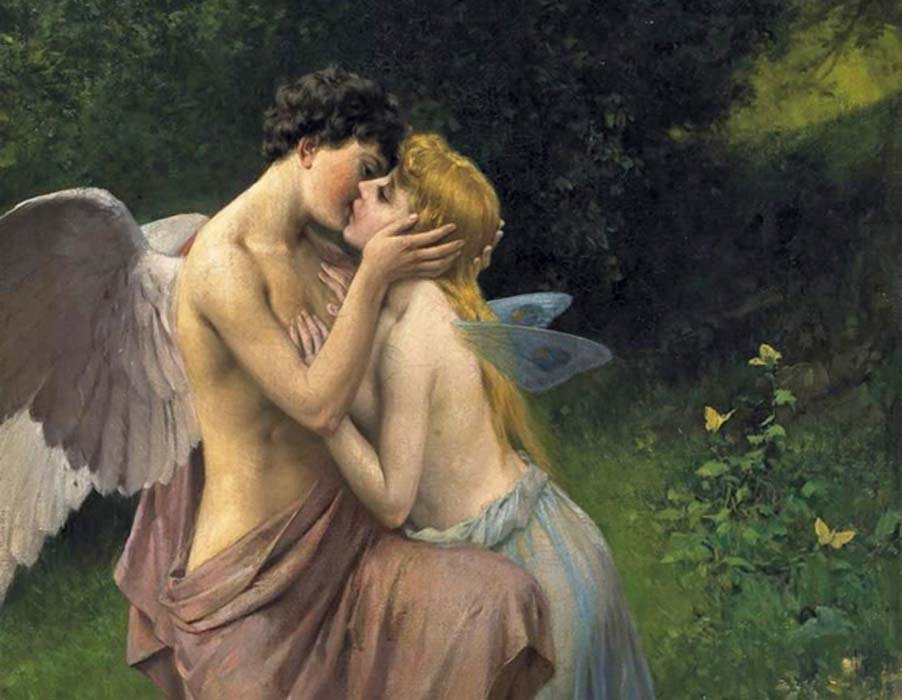 Portada - Friedrich Paul Thumann, (1834-1908), “Cupido (Eros) y Psique.” (Sofi/CC BY NC 2.0)
