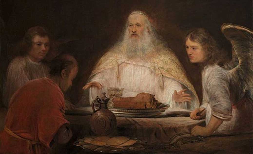 Portada - ‘Abraham y los ángeles’, óleo de Aert de Gelder (Wikipedia). Según el Génesis, Abraham vivió hasta la edad de 175 años. 