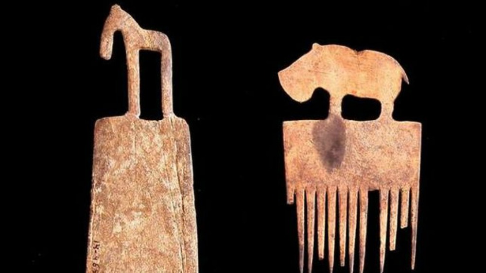Portada - Dos lendreras recuperadas de la tumba real 72 de Hieracómpolis. (Fotografía: El Diario/ Hierakonpolis Expedition/EFE)