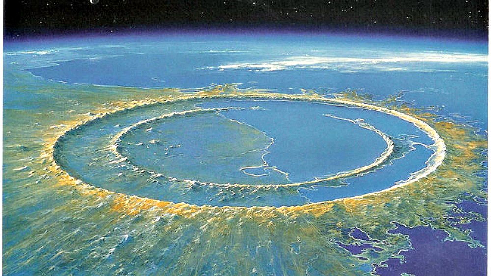 Portada - Localización del cráter de Chicxulub en la península mexicana de Yucatán (Granada Hoy)