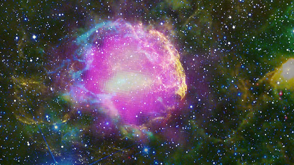 Portada - Restos de una supernova (IC 443), imagen captada por la NASA. (Dominio público)
