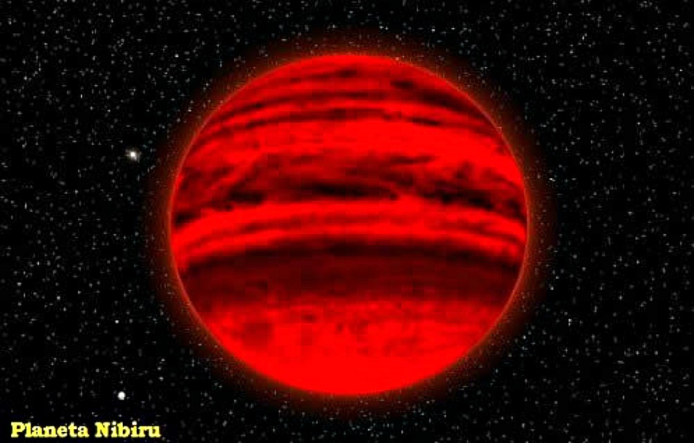 Portada - Ilustración del posible aspecto del planeta Nibiru. (Código Oculto) 