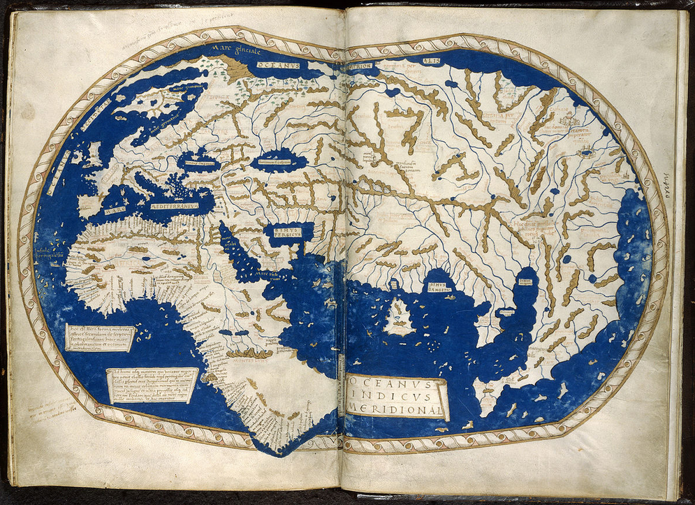 Mapa anterior de Martellus producido en 1489 (Wikimedia Commons)